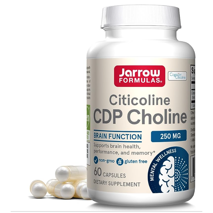 Jarrow Citicoline (CDP Choline), 60 Capsules