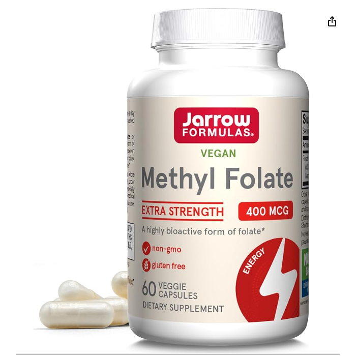 Jarrow Methyl Folate, 60 Capsules