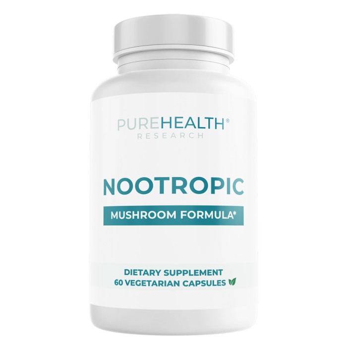 Pure Health Research Nootropic Mushroom Formula - Front view