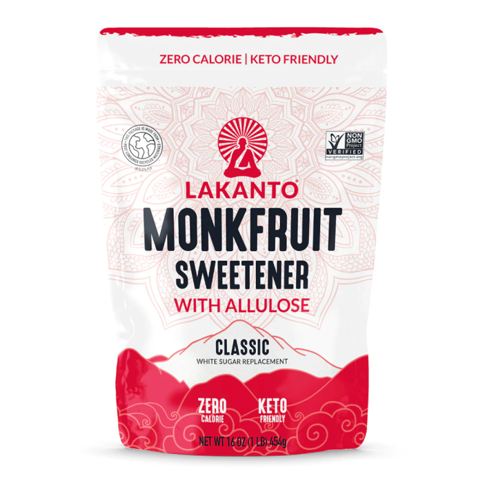 Lakanto Classic Monkfruit Sweetener with Allulose - Front view