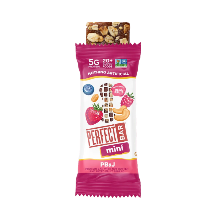 Perfect Bar PB&J Mini Protein Bars - Front view