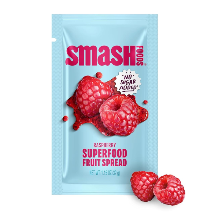 Smash Foods Chia Raspberry Superfood Fruit Spread - Front view
