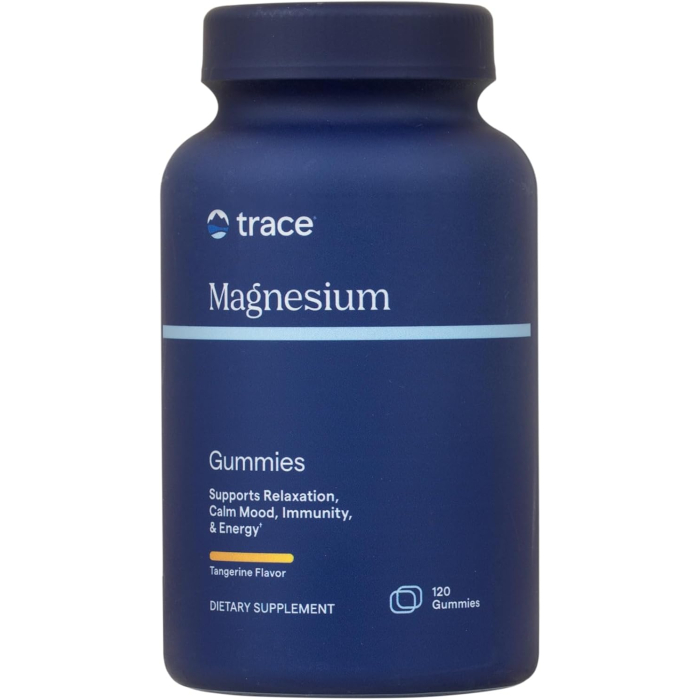 Trace Minerals Magnesium Gummies, Tangerine, 120 Count