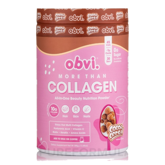 Obvi Collagen Cocoa Cereal - Front view