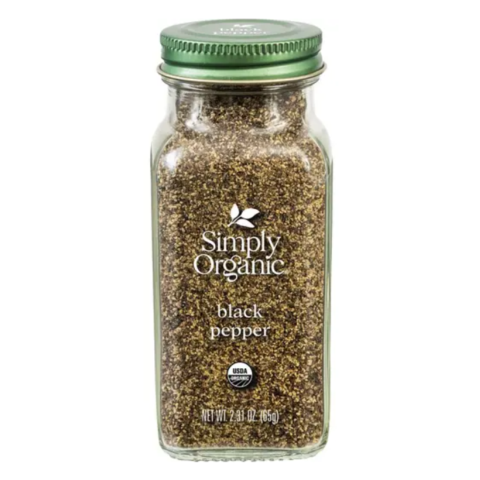Simply Organic Black Pepper, Medium Grind, 2.31 oz.