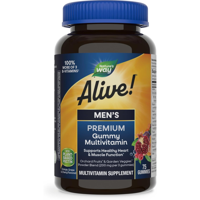 Nature's Way Alive! Men's Gummy Multi, 75 Gummies