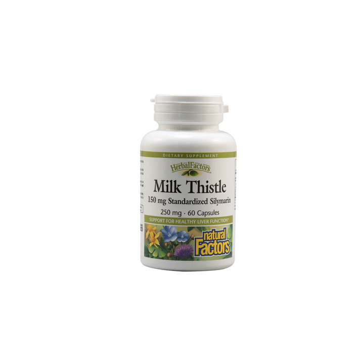 Natural Factors Milk Thistle Extract 250mg, 60 Capsules