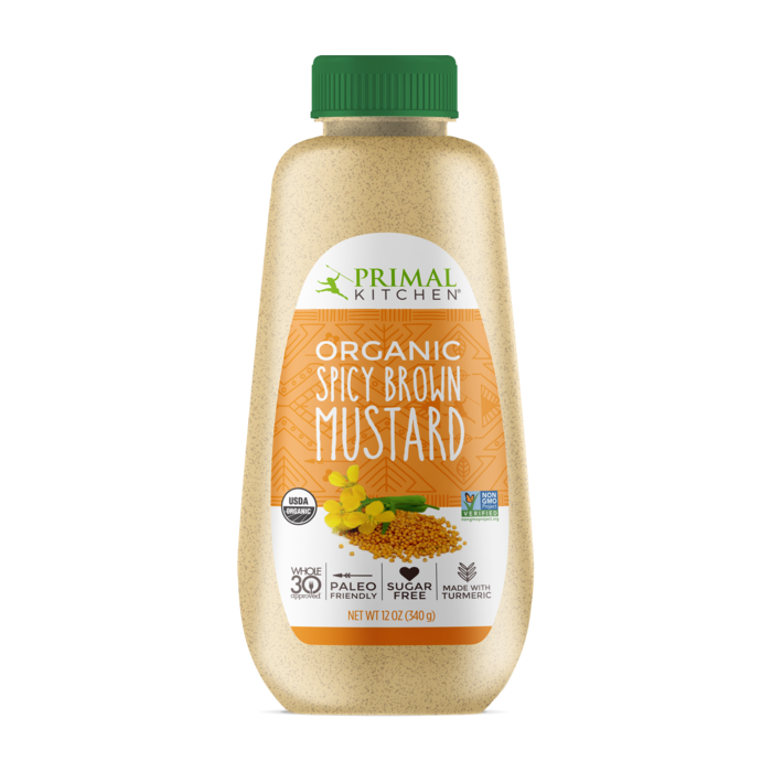 Primal Kitchen Organic Spicy Brown Mustard, 12 oz.