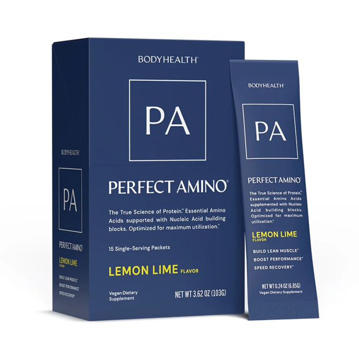BodyHealth Perfect Amino Lemon Lime Packet - Front view