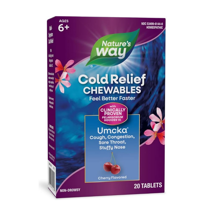 Nature's Way Umcka Cherry ColdCare,  20 Chewable Tablets