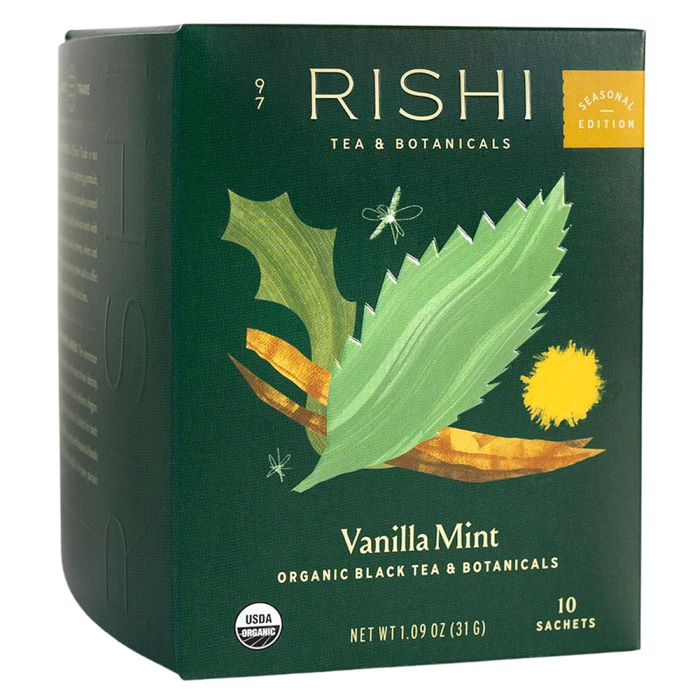 Rishi Tea Vanilla Mint - Front view