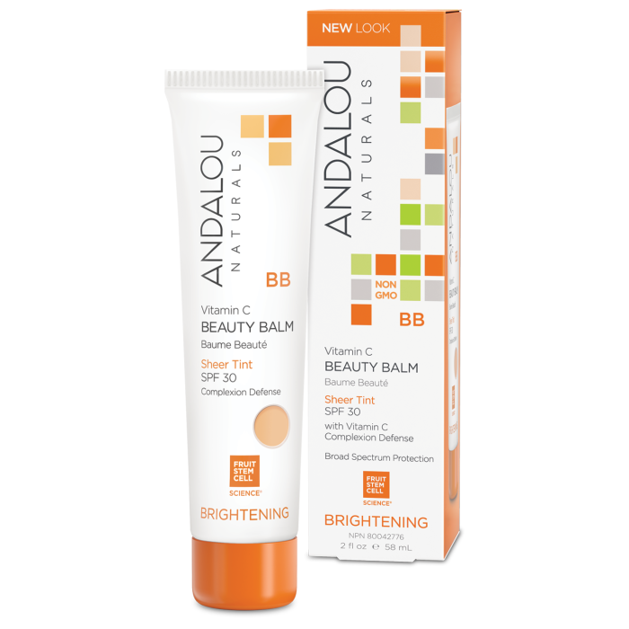 Andalou Naturals Vitamin C BB Beauty Balm, Sheer Tint with SPF 30, 2 fl. oz.