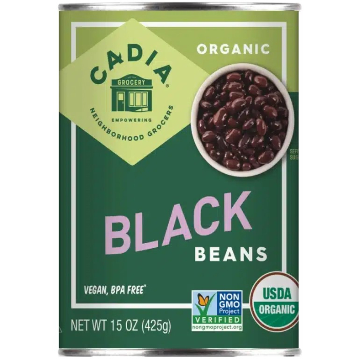 Cadia Organic Black Beans, 15 oz.