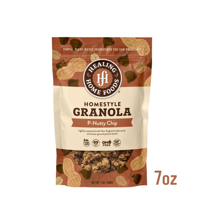 Healing Home Foods - Homestyle P-Nutty Chip Granola 7oz.