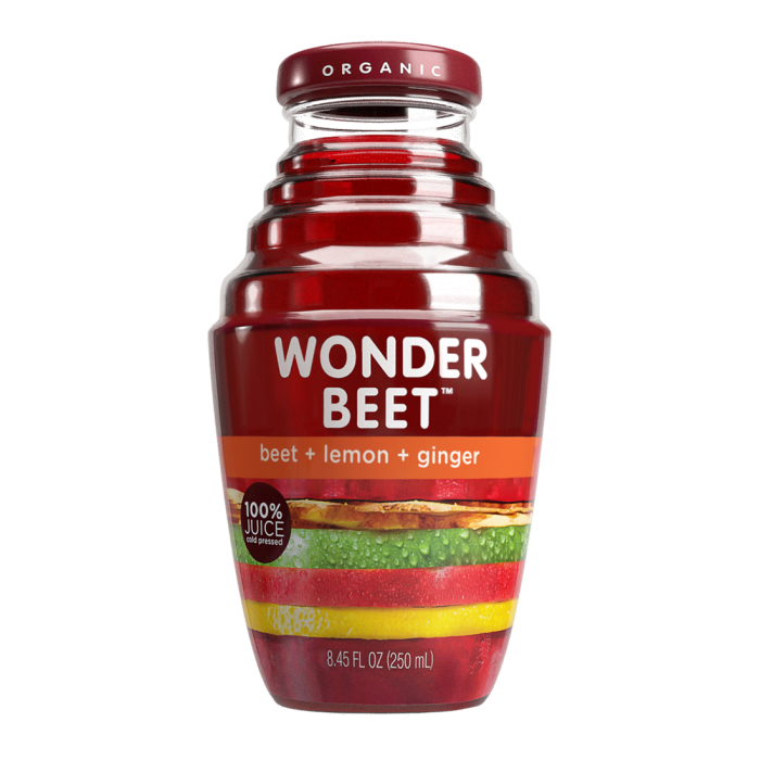 Wonder Juice Beet, Lemon and Ginger Cold Pressed Juice - Front view