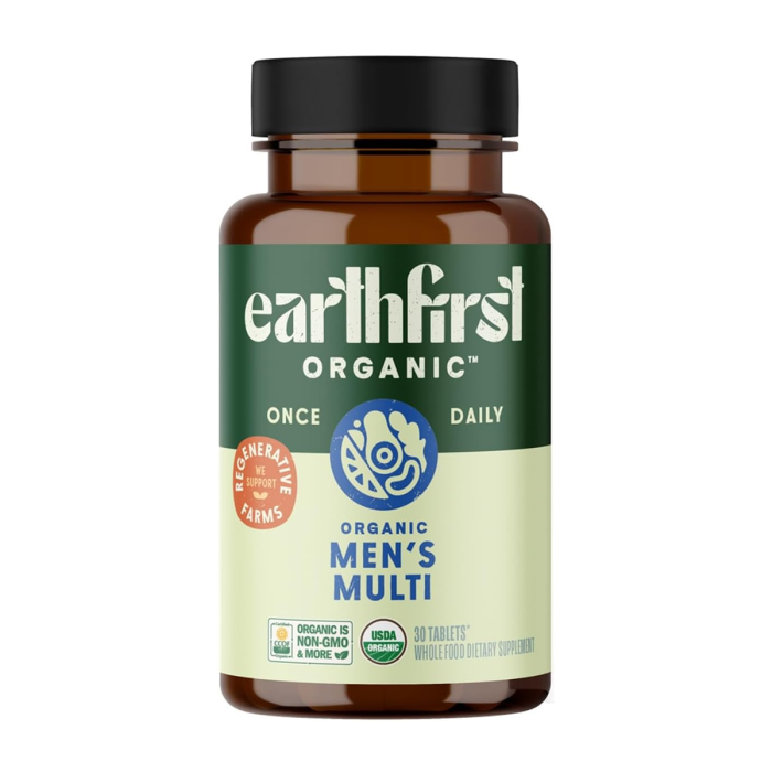 EarthFirst Organic Men's Multi Once Daily - Front view