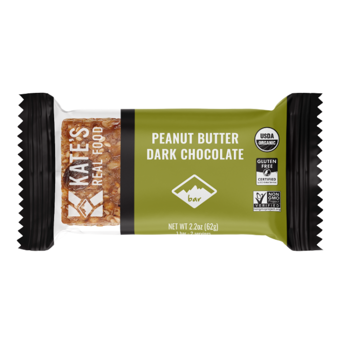 Kate's Real Food Peanut Butter Dark Chocolate Bar, 2.2 oz.