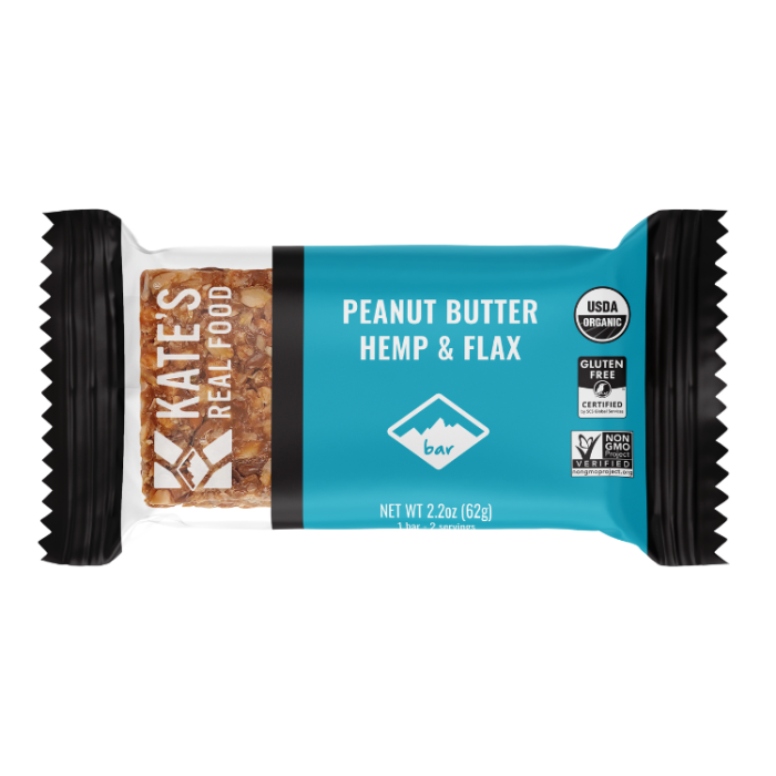 Kate's Real Food Peanut Butter Hemp Bar, 2.2 oz.