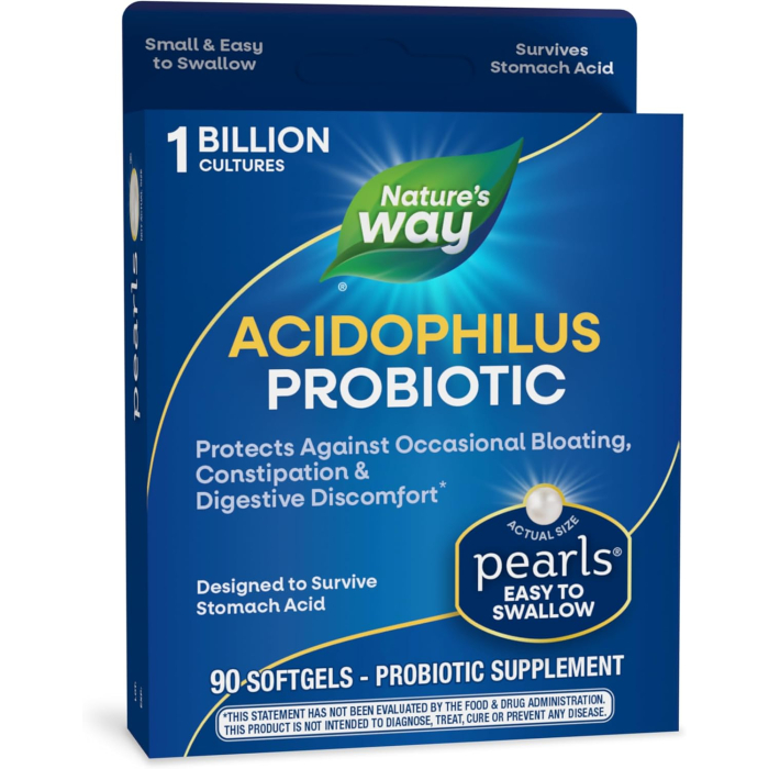 Nature's Way Acidophilus Pearls, 90 Softgels