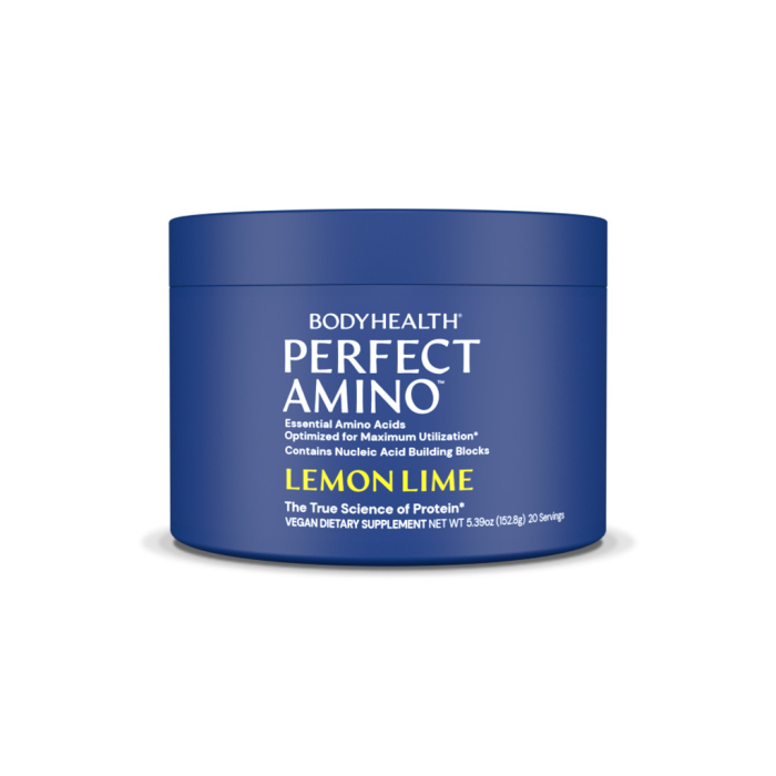 BodyHealth Perfect Amino Lemon Lime Powder - Front view