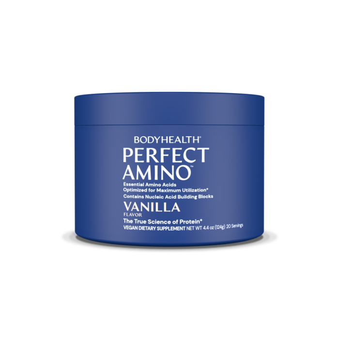 BodyHealth Perfect Amino Vanilla Powder - Front view