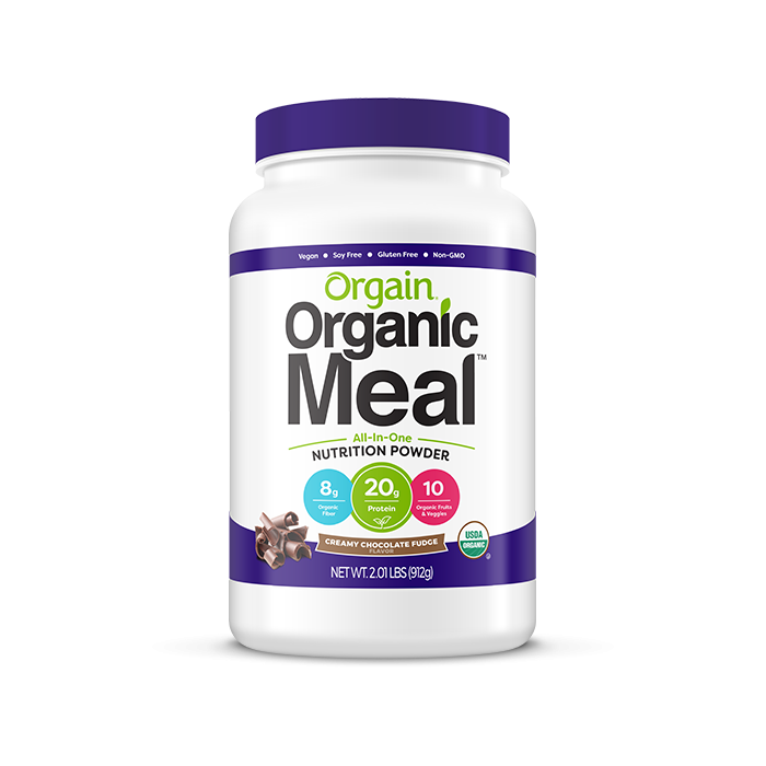 Orgain Organic Meal Powder, Creamy Chocolate Fudge Flavor, 2.01 lbs.