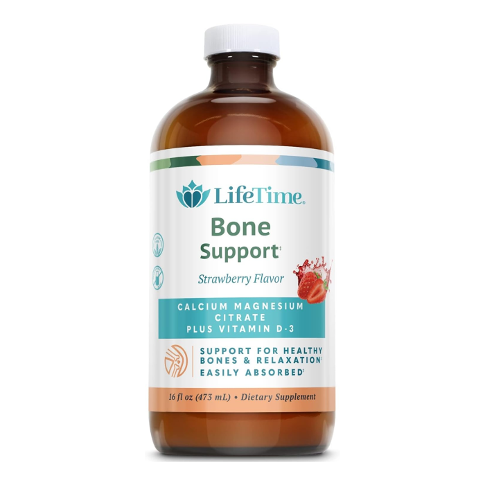 Life Time Liquid Calcium & Magnesium Strawberry - Front view