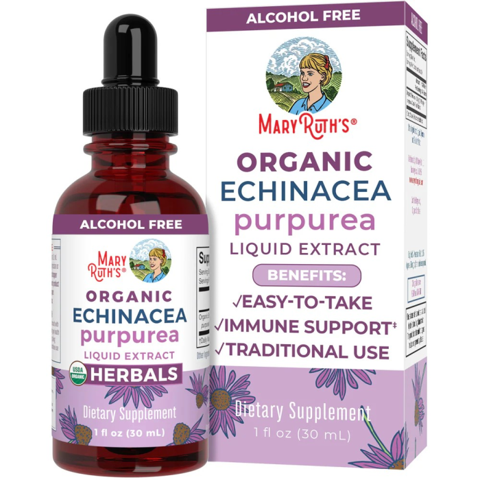 Mary Ruth's Organic Echinacea Purpurea Herbal Liquid Drops - Front view