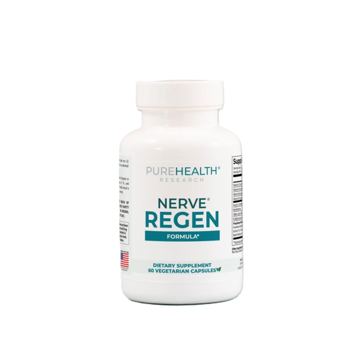 Pure Health Research Nerve ReGen Formula, 60 Vegetarian Capsules