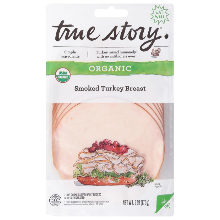 True Story Organic Smoked Turkey Breast - Front view