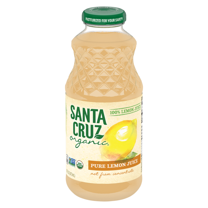 Santa Cruz Organic Pure Lemon Juice, 16 fl. oz.