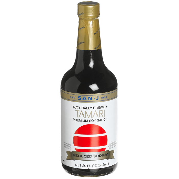 San-J Tamari Soy Sauce, Reduced Sodium, 20 fl. oz.