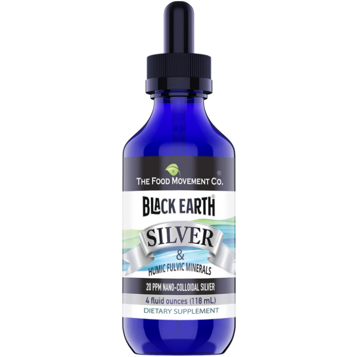 The Food Movement Black Earth Silver 20PPM, 4 oz. 