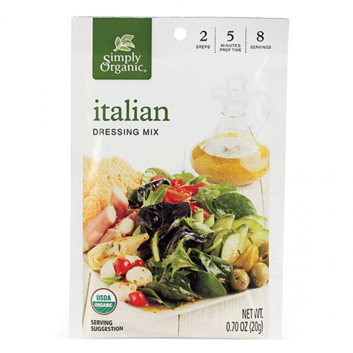 Simply Organic Italian Salad Dressing Mix, 0.7 oz.