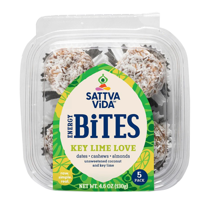 Sattva Vida Key Lime Love Energy Bites - Front view