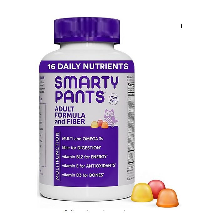 SmartyPants Adult Complete Multivitamin and Fiber, 180 Gummies