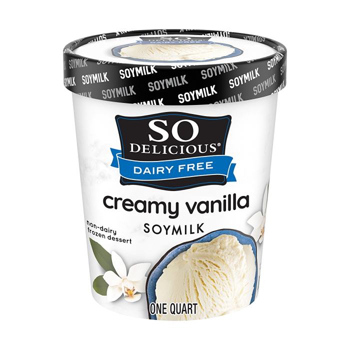 So Delicious Organic Dairy Free Soy Milk Frozen Dessert, Creamy Vanilla, 32 oz.
