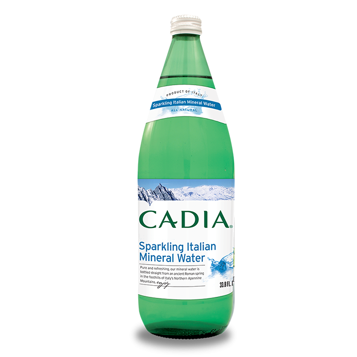 Cadia Sparkling Italian Mineral Water, 33.8 fl. oz.