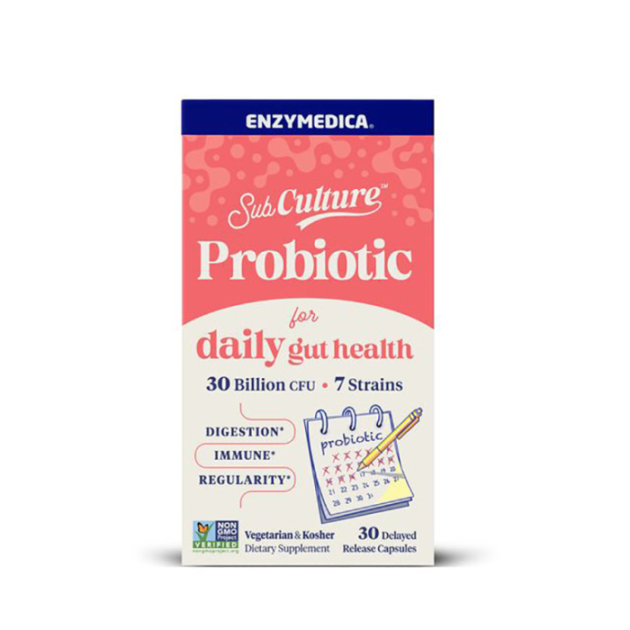Enzymedica SubCulture Probiotic for Daily Gut Health - Front view