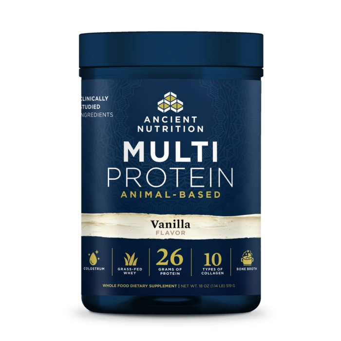 Ancient Nutrition Multi Protein Milk Vanilla Flavor - Front view