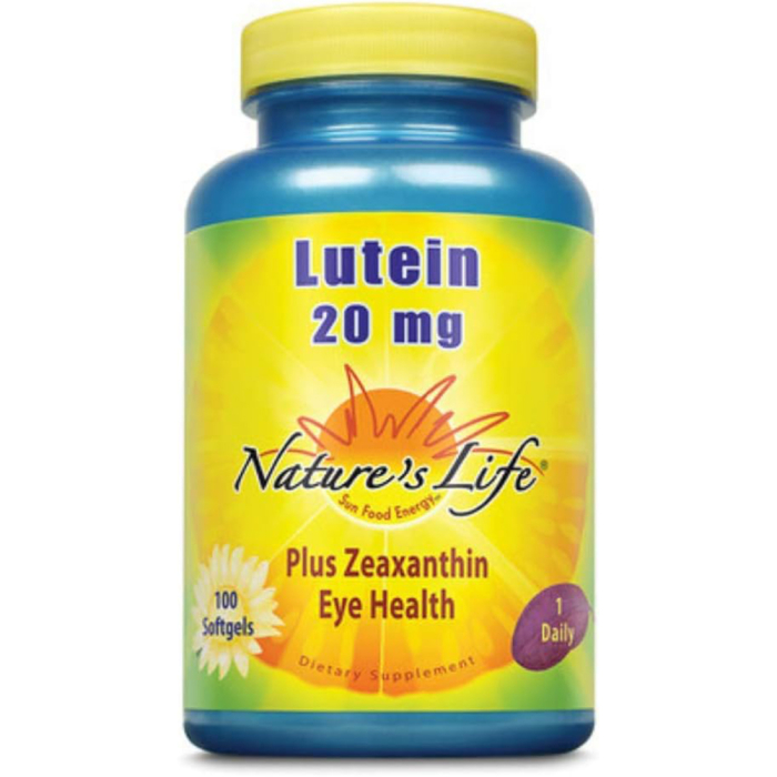 Nature's Life Lutein 20MG - Front iview