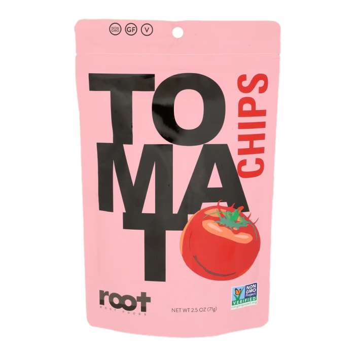 Root Foods Tomato Chips - Front view