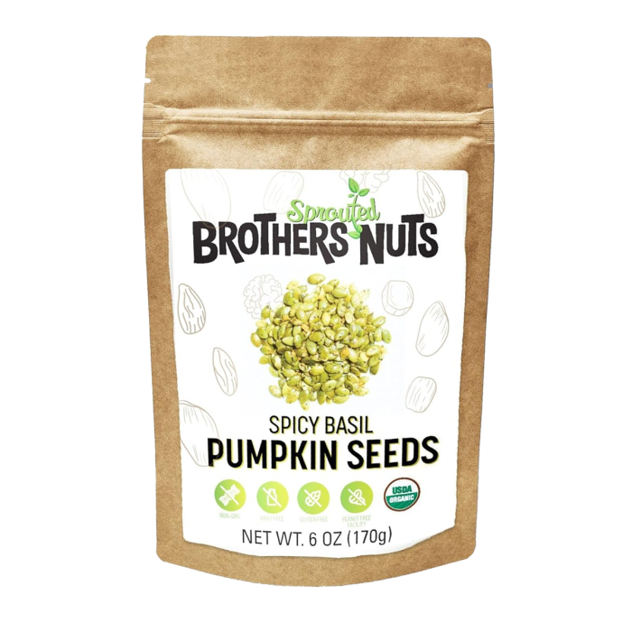 Brothers Nuts Spicy Basil Pumpkin Seed - Front view