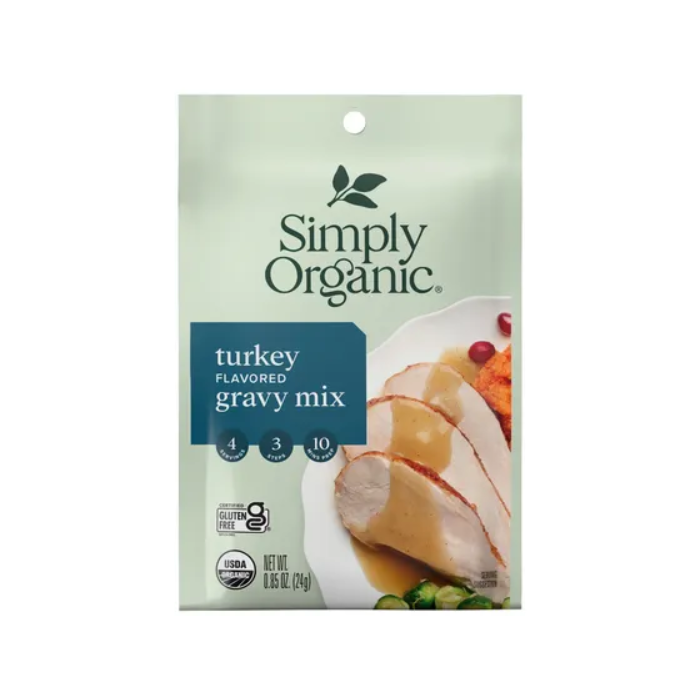 Simply Organic Turkey Flavored Gravy Mix, 0.85 oz.