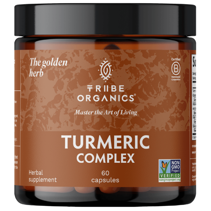 Tribe Organics Turmeric Complex - Front view