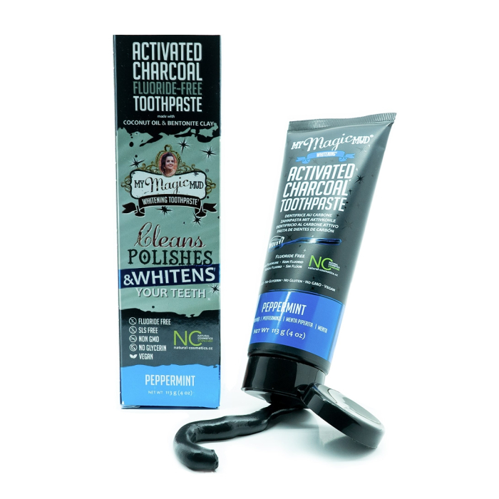 My Magic Mud Activated Charcoal Toothpaste Peppermint 4 oz.