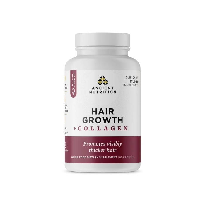 Ancient Nutrition Hair Growth + Collagen - Front view