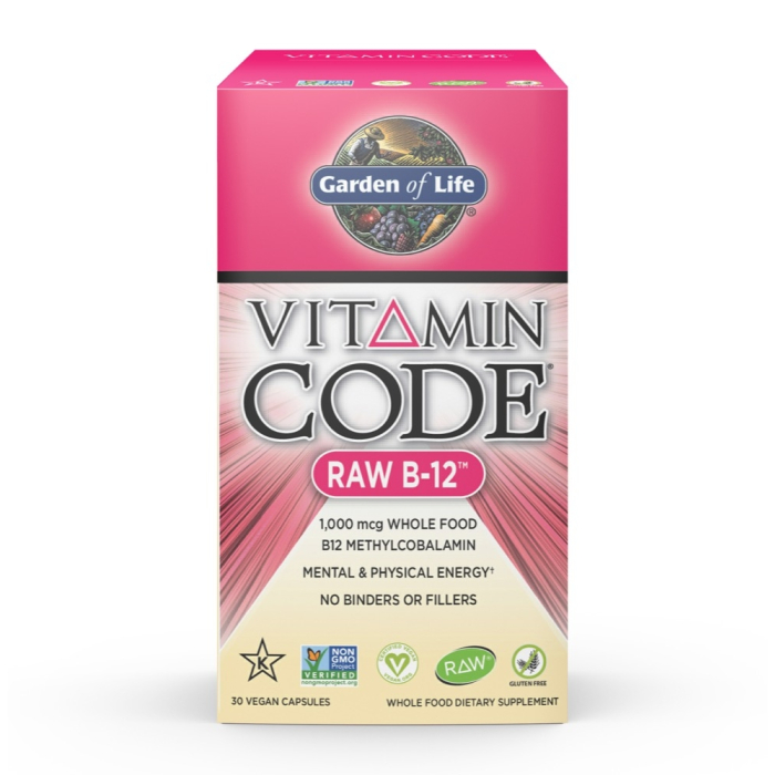 Garden of Life Vitamin Code RAW B-12, 30 Capsules