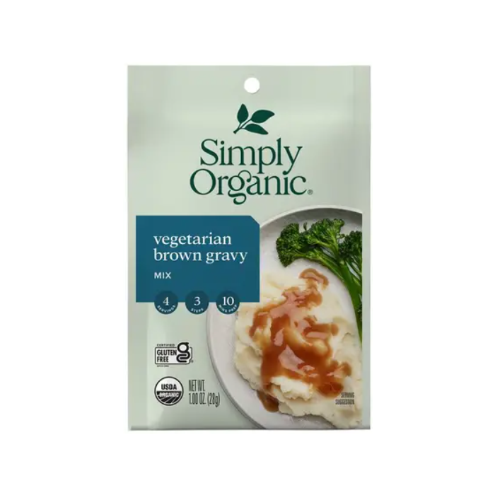 Simply Organic Vegetarian Brown Gravy Mix, 1oz.