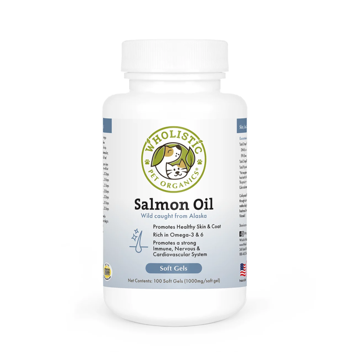 Wholistic Pet Organics Wild Salmon Oil - Front view